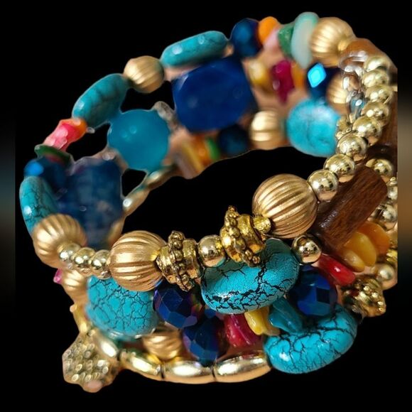 PARIS!‎ Beacelet Bohemian Statement Memory Bracelet Multi-Colored - Picture 11 of 13